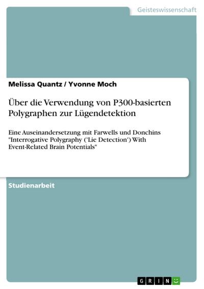 Über die Verwendung von P300-basierten Polygraphen zur Lügendetektion