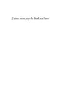J’aime mon pays le burkina faso - pays d