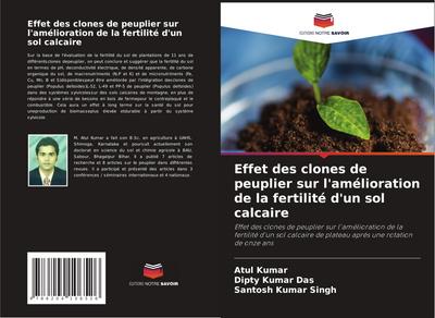 Effet des clones de peuplier sur l’amélioration de la fertilité d’un sol calcaire