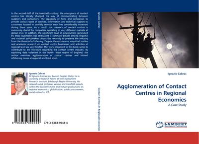 Agglomeration of Contact Centres in Regional Economies