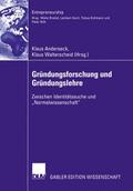 Gründungsforschung und Gründungslehre
