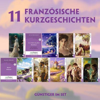 11 Französische Kurzgeschichten (11 Bücher + Audio-Online) - Frank-Lesemethode - Kommentierte zweisprachige Ausgabe Französisch-Deutsch, m. 11 Audio, m. 11 Audio, 11 Teile