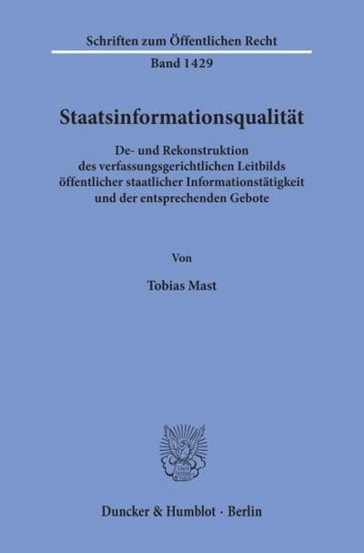 Staatsinformationsqualität.
