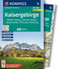KOMPASS Wanderführer Kaisergebirge, Wilder Kaiser, Zahmer Kaiser, Kaiserwinkl, Thiersee-Pendling, 60 Touren mit Extra-Tourenkarte