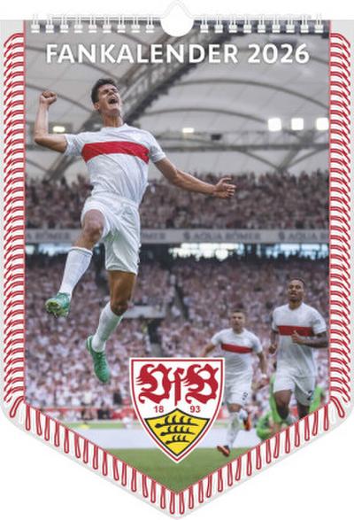 VfB Stuttgart 2026 - Bannerkalender - Fan-Kalender - Fußball-Kalender - 29,7x42 - Sport