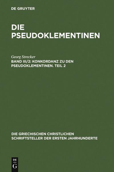 Konkordanz zu den Pseudoklementinen, Teil 2
