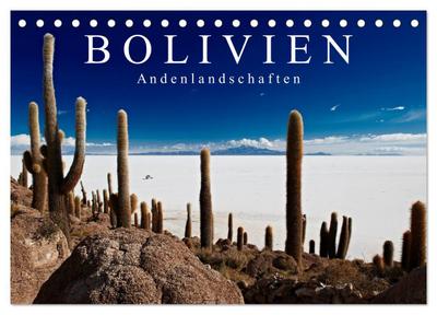 Bolivien Andenlandschaften "CH-Version" (Tischkalender 2024 DIN A5 quer), CALVENDO Monatskalender