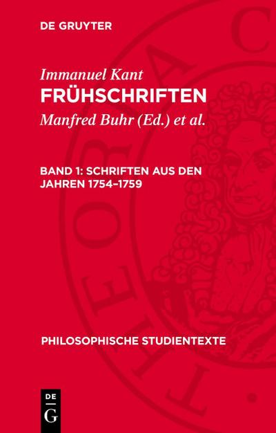 Schriften aus den Jahren 1754-1759