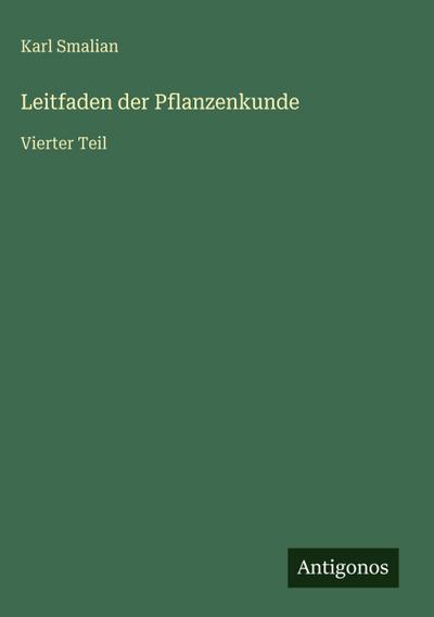 Leitfaden der Pflanzenkunde
