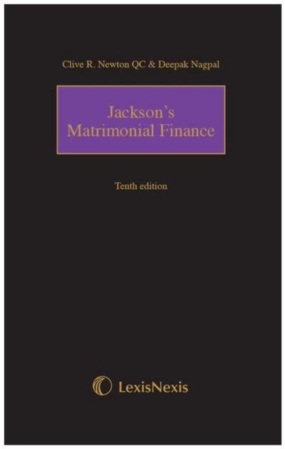 Jackson’s Matrimonial Finance Tenth edition