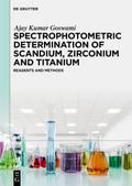 Spectrophotometric Determination of Scandium, Zirconium and Titanium