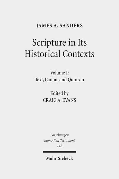 Scripture in Its Historical Contexts. Vol.1