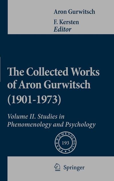 The Collected Works of Aron Gurwitsch (1901-1973), Volume II