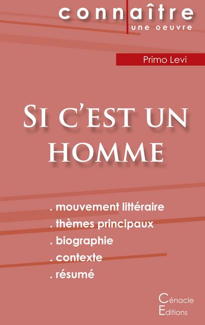 Fiche de lecture Si c’est un homme de Primo Levi (Analyse littéraire de référence et résumé complet)