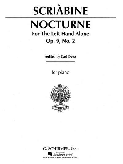 Nocturne op.9,2 for theleft hand alone for