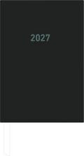 Buchkalender 1T/1S schwarz 2027