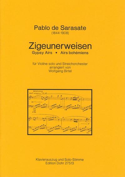 Zigeunerweisen für Violine undStreichorchester für Violine und Klavier