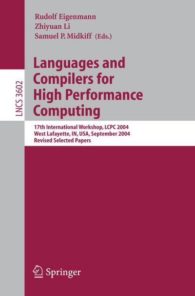 Languages and Compilers for High Performance Computing