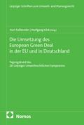 Die Umsetzung des European Green Deal in der EU und in Deutschland
