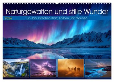 Naturgewalten und stille Wunder (Wandkalender 2026 DIN A2 quer), CALVENDO Monatskalender