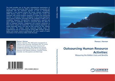 Outsourcing Human Resource Activities: