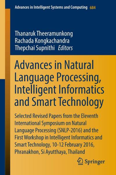 Advances in Natural Language Processing, Intelligent Informatics and Smart Technology