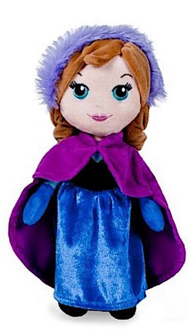 POS 76208 - Disney Frozen Plüschfigur Anna, Weichpuppe ca. 30 cm groß, schon für Kleinkinder geeignet, wunderbar weich, Puppe zum Kuscheln und Liebhaben, ideal als Geschenk