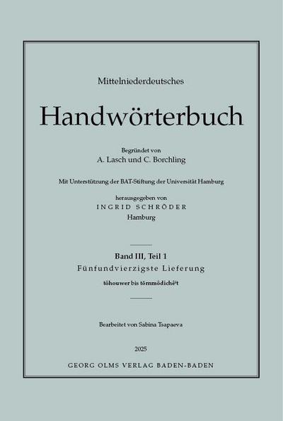 Mittelniederdeutsches Handwörterbuch