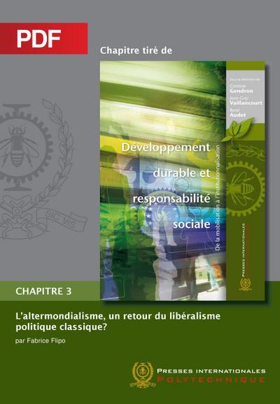 L’altermondialisme, un retour du libéralisme politique classique? (Chapitre PDF)