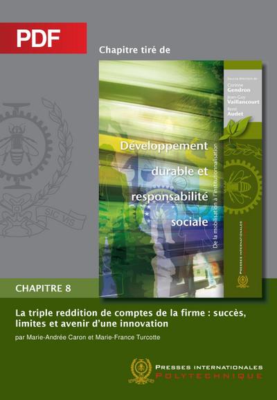 La triple reddition de comptes de la firme: succès, limites et avenir d’une innovation (Chapitre PDF)