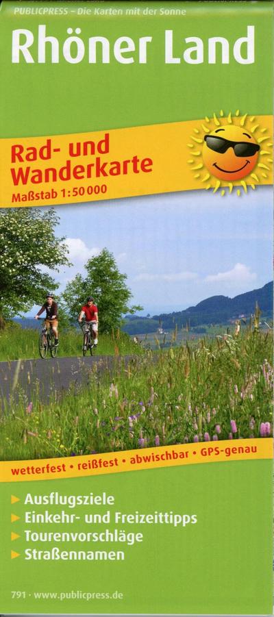 Publicpress Rad- und Wanderkarte Rhöner Land 1:50.000