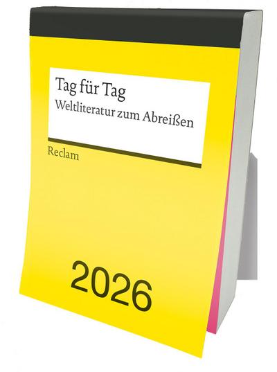 Tag für Tag. Weltliteratur zum Abreißen 2026