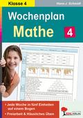 Wochenplan Mathe / Klasse 4