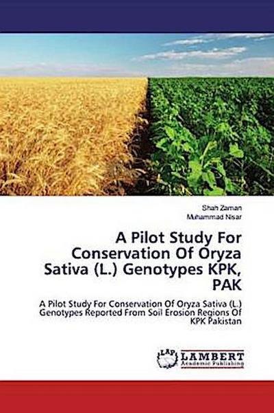 A Pilot Study For Conservation Of Oryza Sativa (L.) Genotypes KPK, PAK