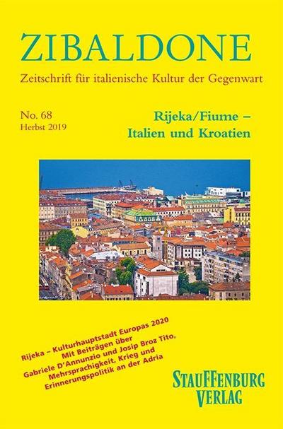 Zibaldone, Zeitschrift für italienische Kultur der Gegenwart. No.68