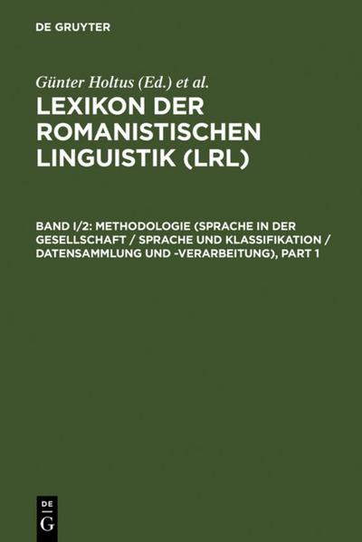 Methodologie (Sprache in der Gesellschaft / Sprache und Klassifikation / Datensammlung und -verarbeitung)