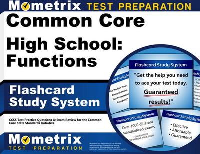 Common Core High School: Functions Flashcard Study System
