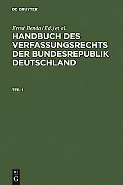 Handbuch des Verfassungsrechts der Bundesrepublik Deutschland