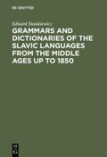 Grammars and Dictionaries of the Slavic Languages 