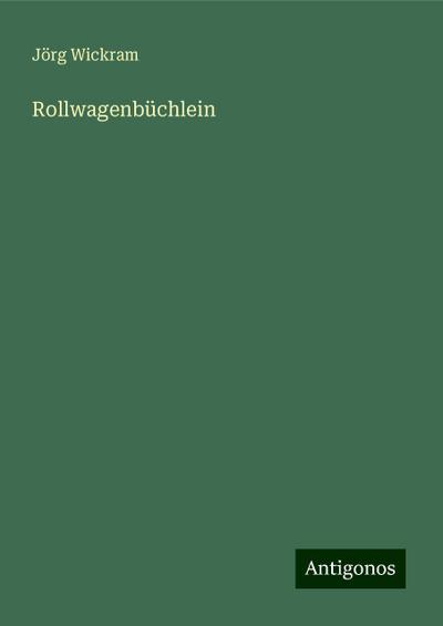 Rollwagenbüchlein