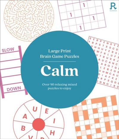 Large Print Brain Game Puzzles - Calm (Puzzle Book for Adults)