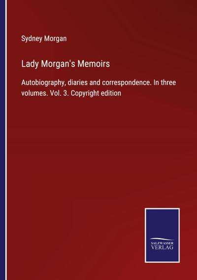 Lady Morgan’s Memoirs