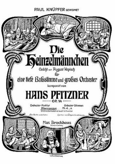 Die Heinzelmännchen op.14für Gesang und Klavier