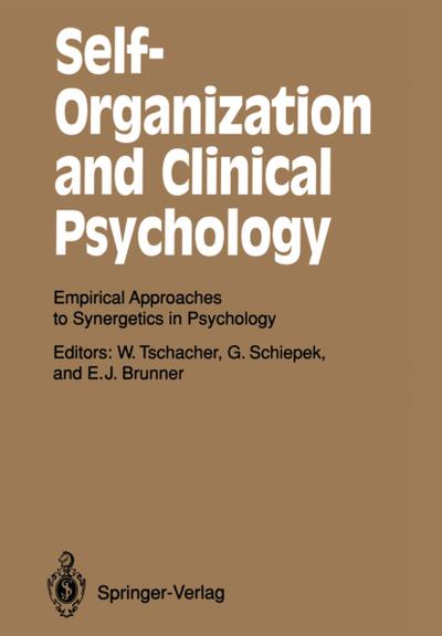 Self-Organization and Clinical Psychology