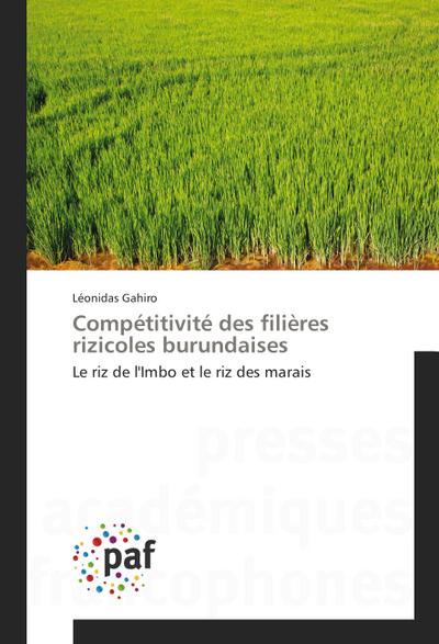 Compétitivité des filières rizicoles burundaises