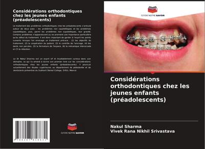 Considérations orthodontiques chez les jeunes enfants (préadolescents)