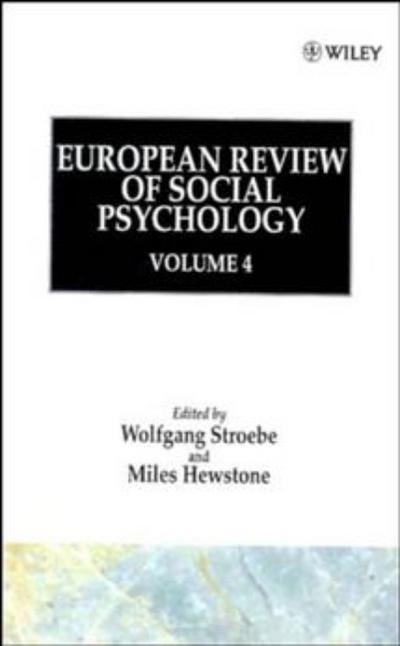 EUROPEAN REVIEW OF SOCIAL PSYC