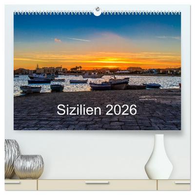 Sizilien 2026 (hochwertiger Premium Wandkalender 2026 DIN A2 quer), Kunstdruck in Hochglanz