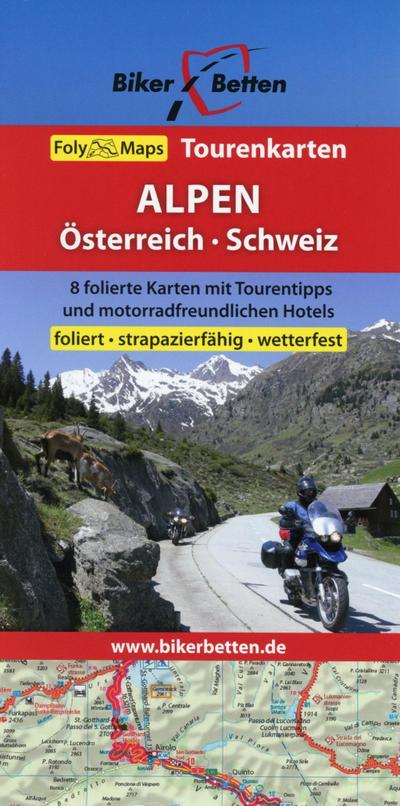 Tourenkarten Set ALPEN Österreich Schweiz (FolyMaps)