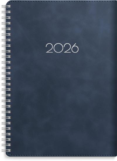 Burde Kalender 2026 Senator A5 Twist blau